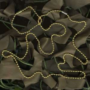 Gold Plated Dog Tag Chain